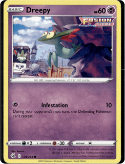 2021 Dreepy #128 Fusion Strike
