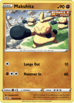 2021 Makuhita #142 Fusion Strike