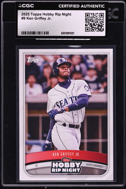 2025 Topps Hobby Rip Night Ken Griffey Jr. #9 CGC AUTH