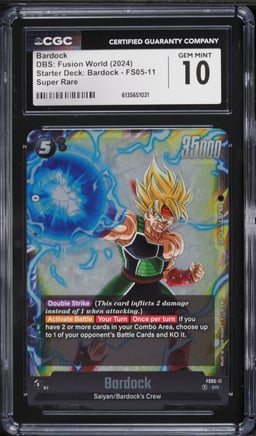 2024 Dragon Ball Super Japanese Fusion World Starter Deck Bardock #FS05-11 CGC 10 GEM MINT