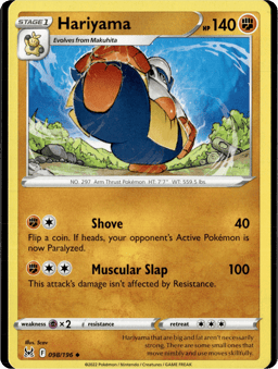 2022 Hariyama #98 Lost Origin