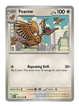 2025 Fearow #103 Mega Evolution