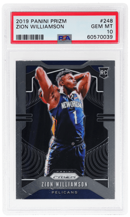 2019 Panini Prizm Zion Williamson #248 PSA 10