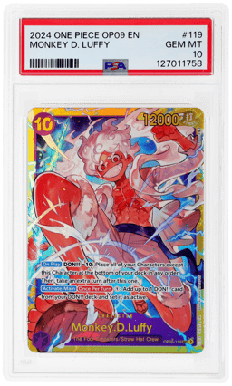 2024 One Piece Premium Booster the Best Monkey D Luffy #OP05119 PSA 10