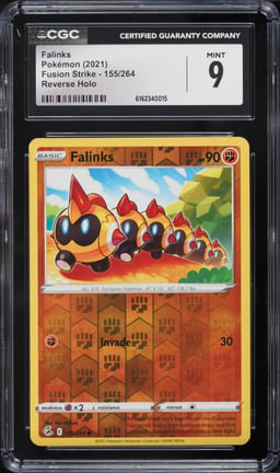2021 Pokemon Fusion Strike Reverse Holo Falinks #155 CGC 9 MINT