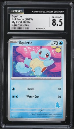 2023 Pokemon Scarlet & Violet My First Battle Deck Squirtle CGC 8.5 NM-MT+