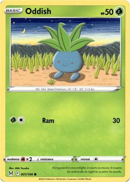 2022 Oddish #1 Lost Origin