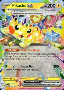 2024 Pikachu ex #57 Surging Sparks