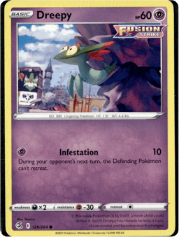 2021 Dreepy #128 Fusion Strike