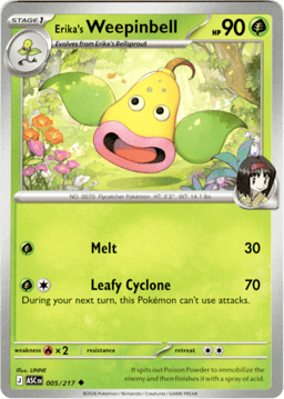 2026 Erika's Weepinbell #5 Ascended Heroes