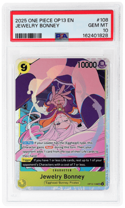 2025 One Piece Carrying On His Will Jewelry Bonney #OP13-108 PSA 10
