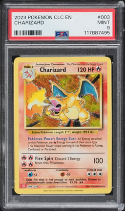 2023 Pokemon TCG Classic Collection Holo Charizard #3 PSA 9 MINT