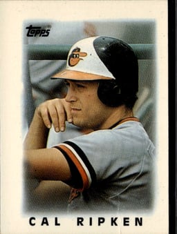 1986 Cal Ripken Jr. #2 Topps Mini League Leaders