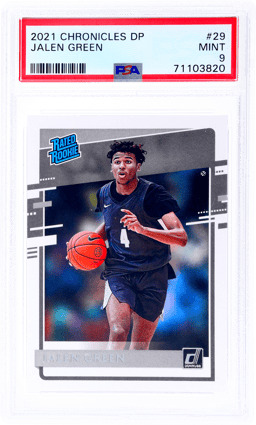 2021 Panini Chronicles Draft Picks Rated Rookie Jalen Green #29 PSA 9