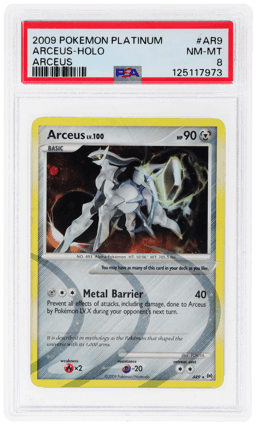 2009 Pokemon Platinum Arceus Holo Arceus #AR9 PSA 8