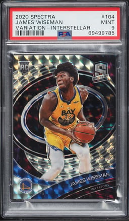 2020 Panini Spectra Variation Interstellar Prizm James Wiseman ROOKIE /49 #104 PSA 9 MINT