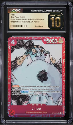 2023 One Piece Premium Collection FILM RED Jinbe #OP01-014 CGC 10 PRISTINE