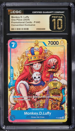 2024 One Piece Promo Convention Exclusive Monkey D. Luffy #P-043 CGC 10 PRISTINE