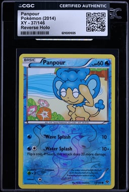2014 Pokemon XY Reverse Holo Panpour #37 CGC AUTH