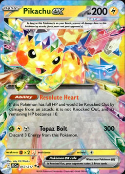 2026 Pikachu ex #57 Ascended Heroes