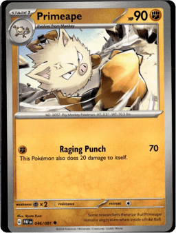 2024 Primeape #46 Paldean Fates