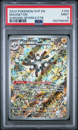2024 POKEMON SVP EN-SV BLACK STAR PROMO #159 MAGNETON PSA 9