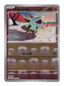 2025 Larvesta  (Master Ball) #015 Black Bolt