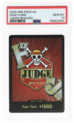 2025 One Piece Promo Judge Reward Don Card PSA 10