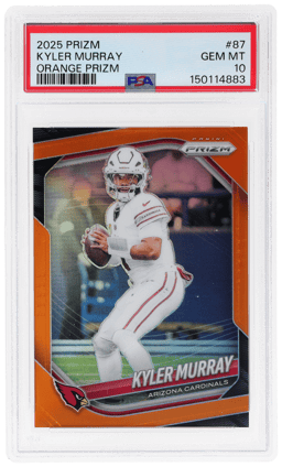 2025 Panini Prizm Orange Prizm Kyler Murray #87 137/249 PSA 10