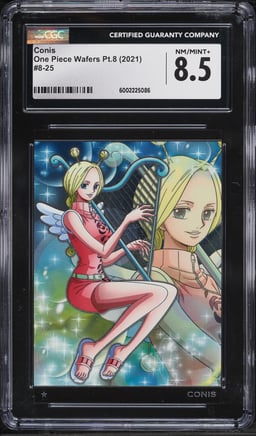 2021 One Piece Japanese Wafers Pt.8 Conis #8 CGC 8.5 NM-MT+