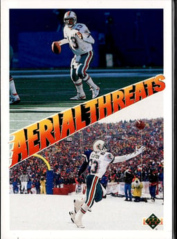 1991 Dan Marino / Mark Clayton #34 Upper Deck