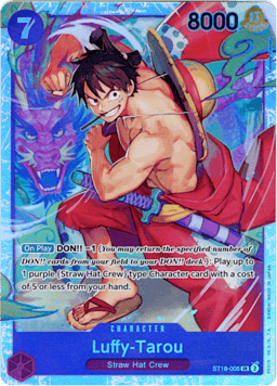 2024 Luffy-Tarou (foil) #5 PURPLE Monkey.D.Luffy