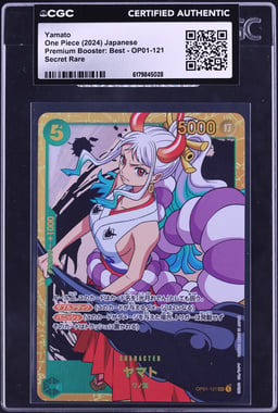 2024 One Piece Japanese Premium Booster Best SEC Yamato #OP01-121 CGC AUTH