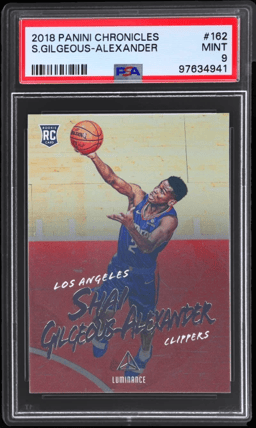 2018 Panini Chronicles Luminance Shai Gilgeous-Alexander #162 PSA 9