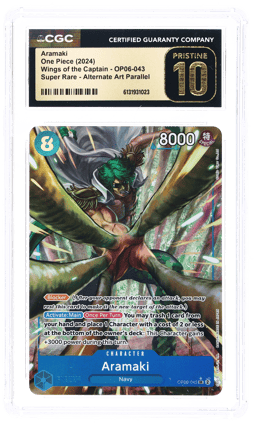 2024 Wings of the Captain (Op-06) English (Borderless) Alt Art Aramaki #OP06-043 CGC PRI