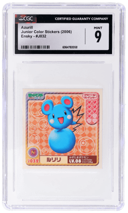 2006 Junior Color Sticker Ensky Japanese Azurill #J032 CGC 9