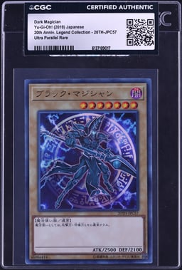 2019 Yu-Gi-Oh! Japanese 20TH SEC Dark Magician #20TH-JPC57 CGC AUTH