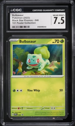 2023 Pokemon Scarlet & Violet Promo 151 Poster Collection Bulbasaur #46 CGC 7.5 NRMT+