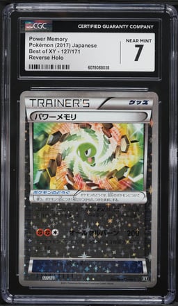 2017 Pokemon Japanese Best Of XY Reverse Holo Power Memory #127 CGC 7 NRMT