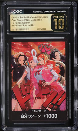 2025 One Piece Japanese Heroines Edition Special Box Don!! Robin Uta Nami Hancock CGC 10 PRISTINE