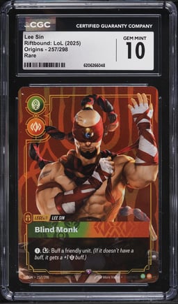 2025 Riftbound League Of Legends Origins Lee Sin #257 CGC 10 GEM MINT
