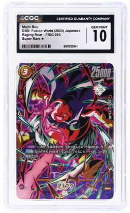 2024 Dragon Ball Super Card Game Fusion World Raging Roar Japanese Majin Buu #FB03-093 CGC 10