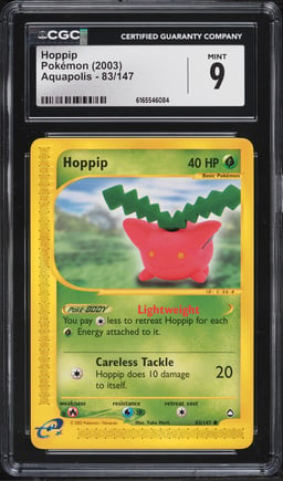 2003 Pokemon Aquapolis Hoppip #83 CGC 9 MINT