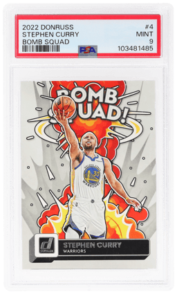 2022 Panini Donruss Bomb Squad Stephen Curry #4 PSA 9