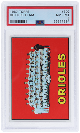 1967 Topps Baltimore Orioles #302 PSA 8