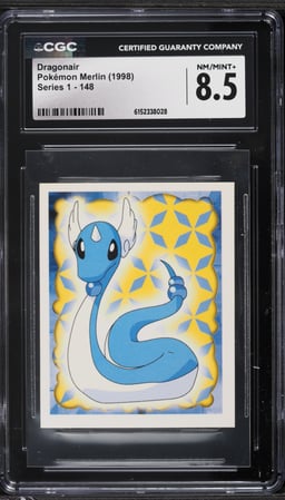 1998 Pokemon Merlin Series 1 Dragonair #148 CGC 8.5 NM-MT+