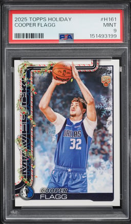 2025 Topps Holiday Cooper Flagg ROOKIE #H161 PSA 9 MINT