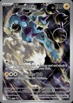 2023 Thundurus #209 Scarlet & Violet Black Star Promos