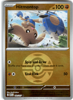 2026 Hitmontop (Ball Reverse Holofoil) #102 Ascended Heroes