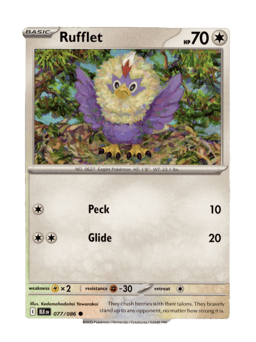 2025 Rufflet #77 Black Bolt